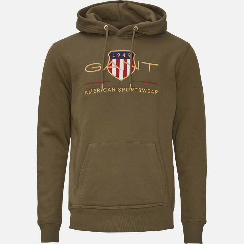 Gant Sweatshirts ARCHIVE SHIELD HOODIE 2047056 RACING GREEN